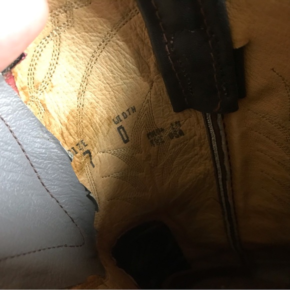 Mens 7 D Tony Lama Python Snakeskin Two Toned Black And Brown Roper Cowboy Boots - Picture 4 of 13